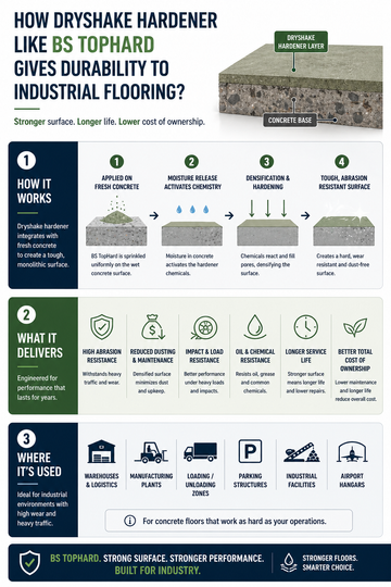 Dry Shake Hardeners Explained Why Industrial Floors Fail Without Them and What Actually Works