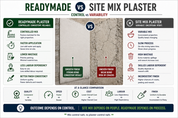 Readymade Plaster vs Site Mix Why the Industry Is Quietly Shifting!