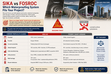 Sika vs Fosroc Waterproofing: Which Fits Your Application in India