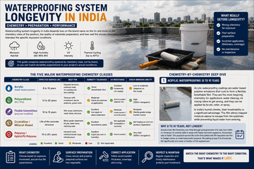 waterproofing longevity in indian conditions