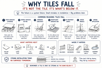 Why the tiles fall.