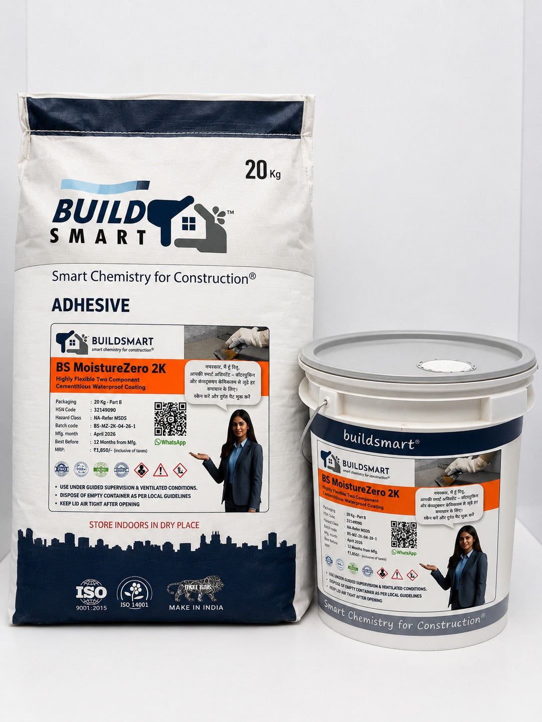 BS MoistureZero 2K - Flexible Elastomeric Acrylic Cementitious Coating