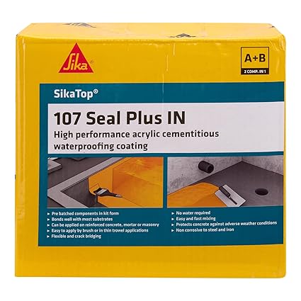 SikaTop 107 Seal Plus IN packaging with yellow and blue design