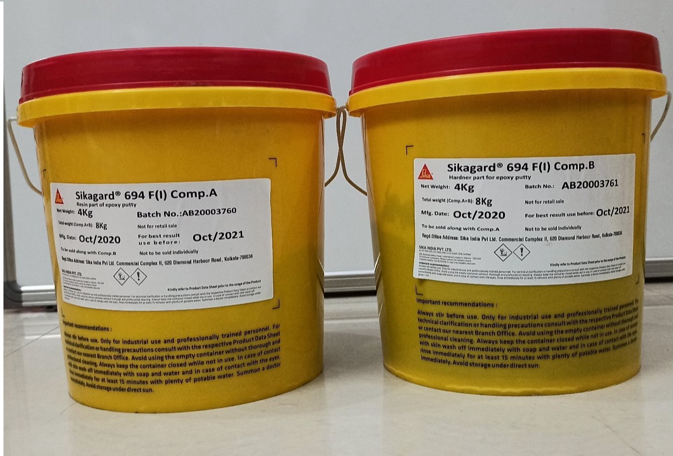 Sikagard-694 F(I) MOISTURE INSENSITIVE EPOXY PUTTY FOR UNDERWATER REPAIRS AND DAMP CONDITIONS