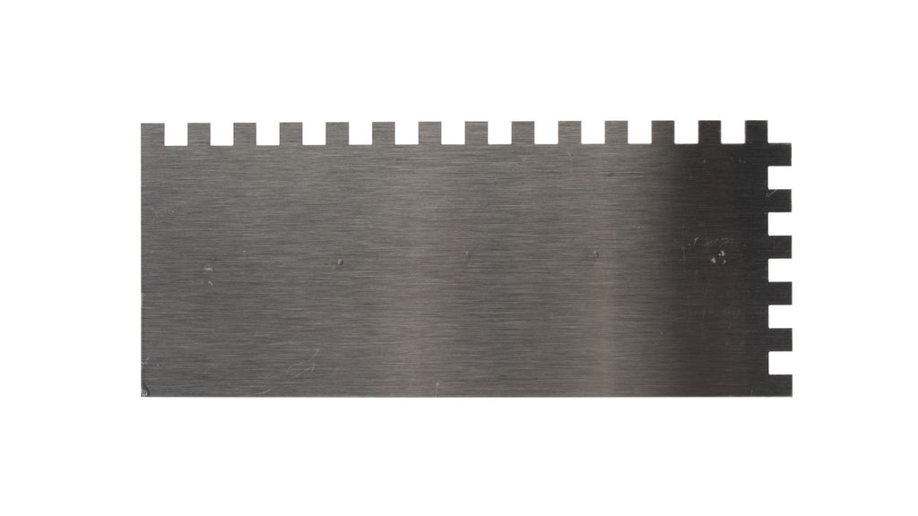 Rubi 25903 High Wear Resistant Steel Notched Trowel 11" x 4"